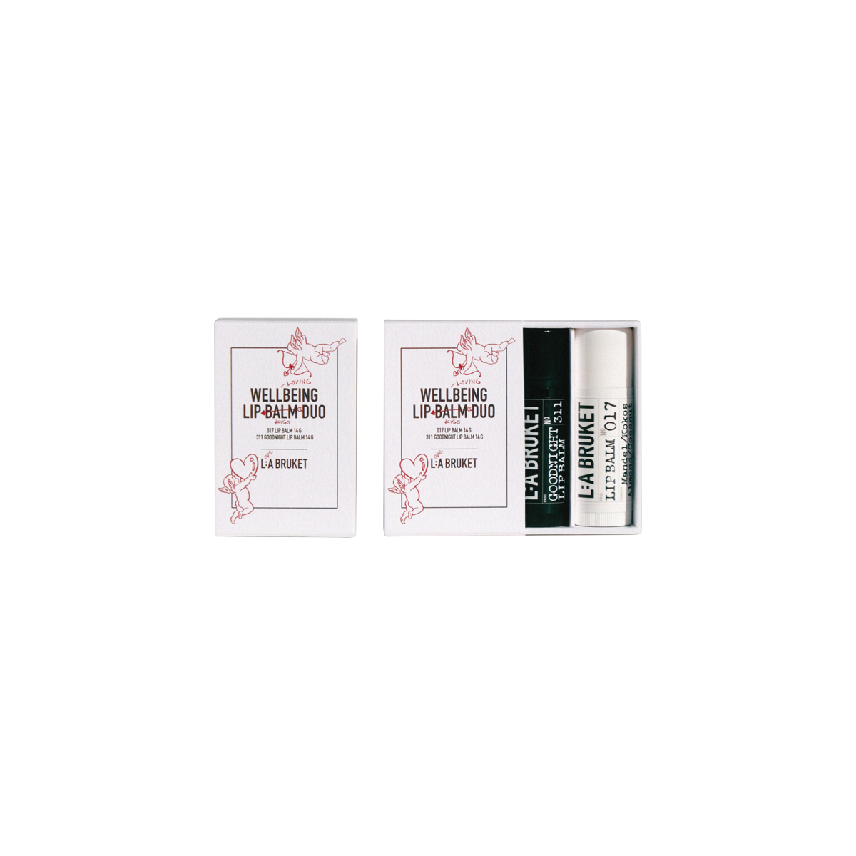 L:a Bruket - Lovers Lip Balm Duo Kit