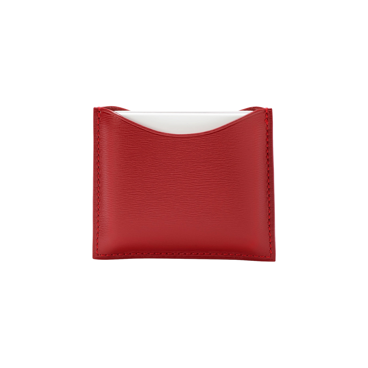 la bouche rouge, Paris - Refillable Red Fine Leather Compact Case