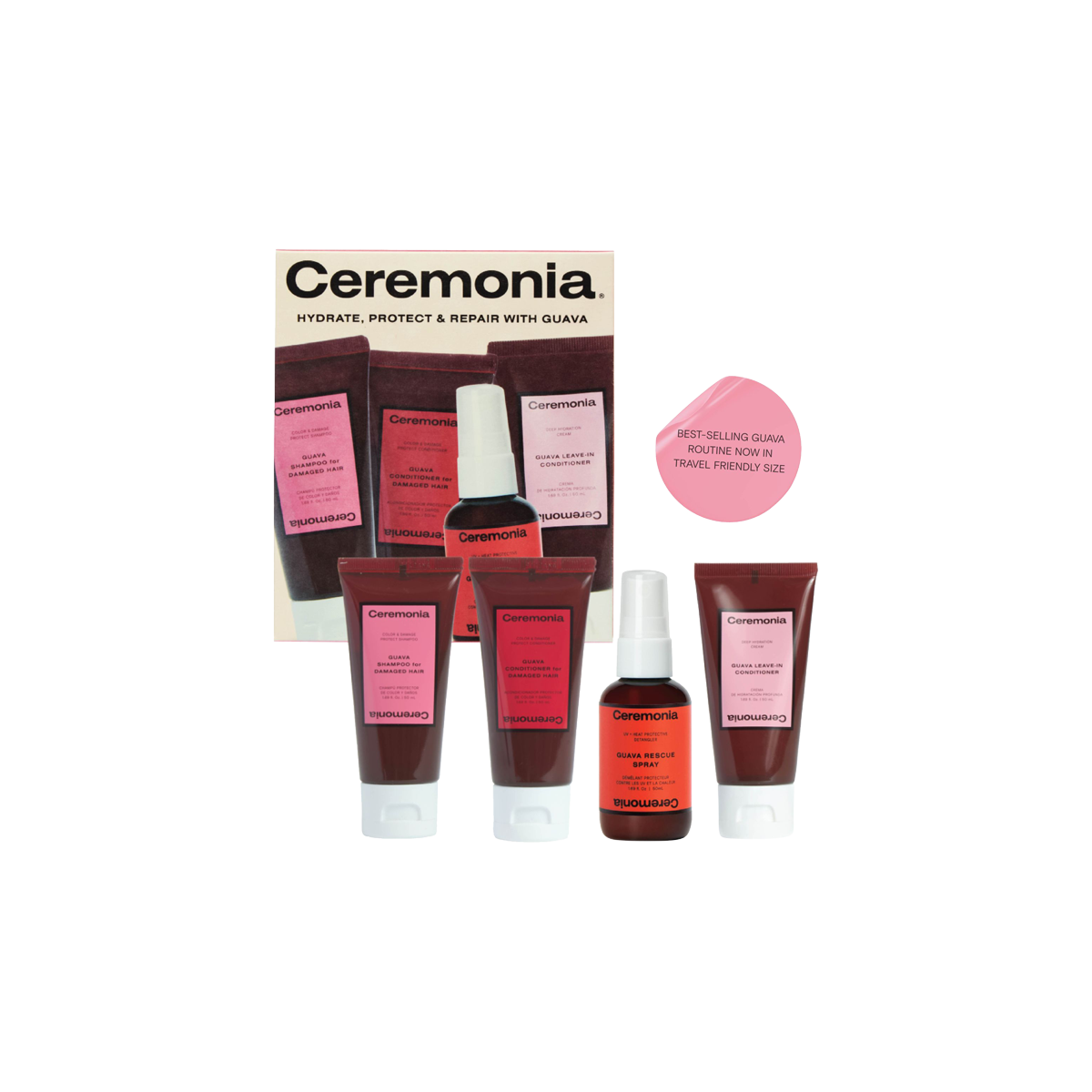 Ceremonia - Guava Travel Kit