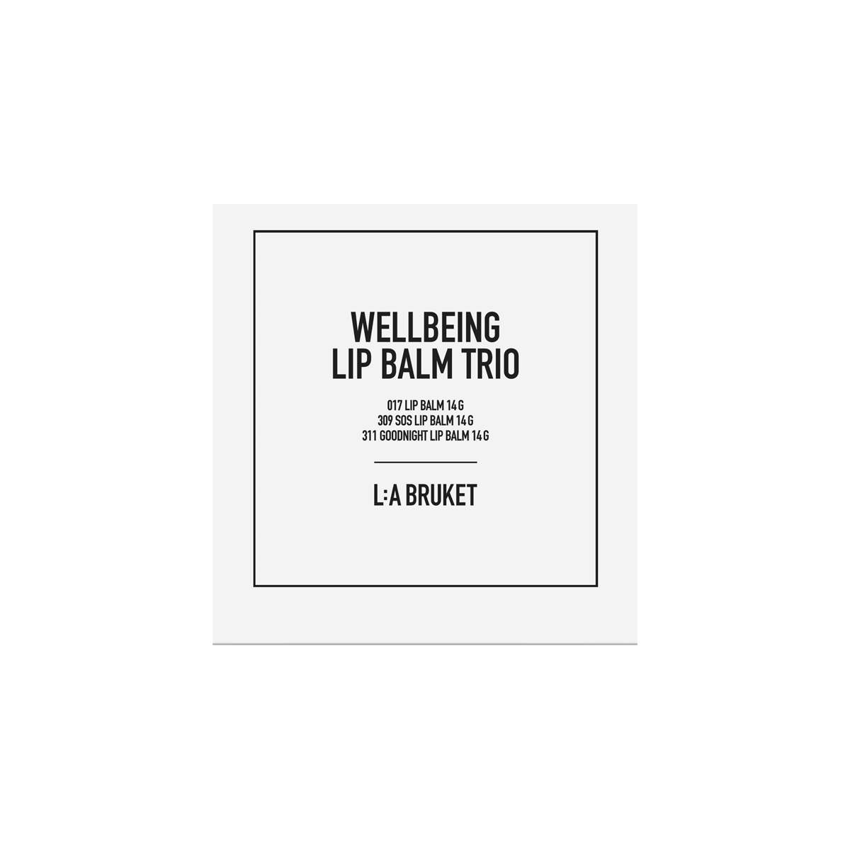 L:a Bruket - 325 Wellbeing Lip Balms Trio