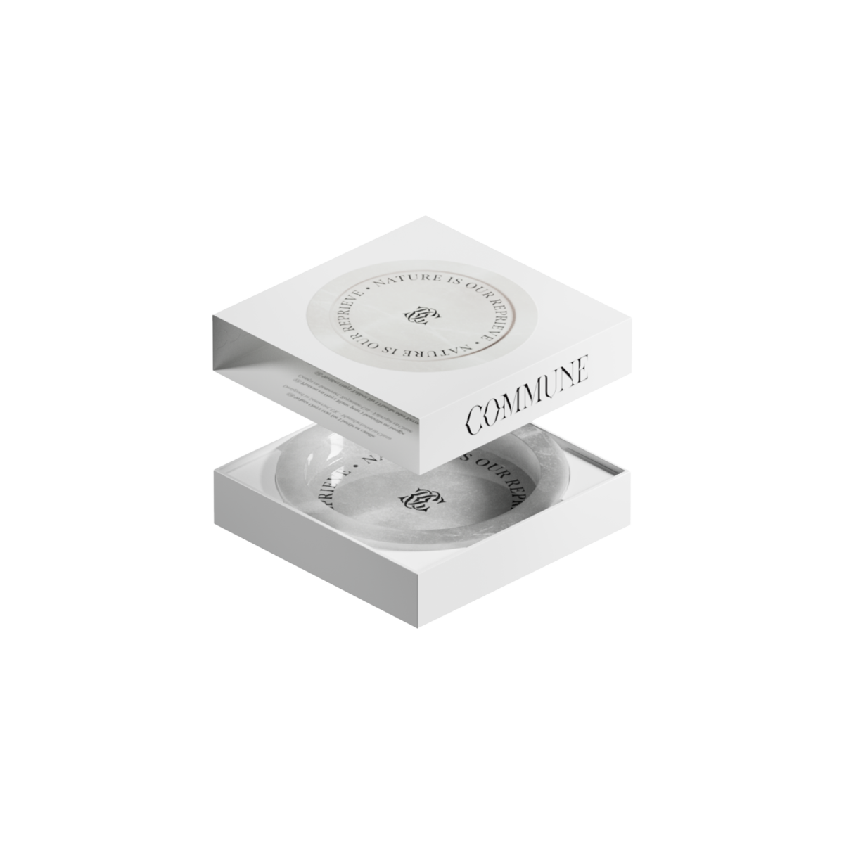 Commune - Single White Onyx Tray