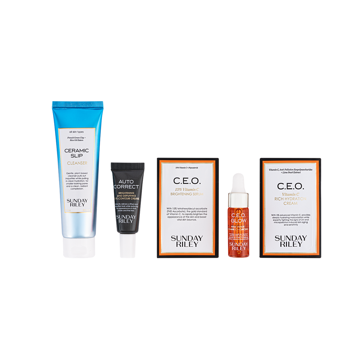 Sample service Skincare Sample Set Sunday Riley A.M. - Skins