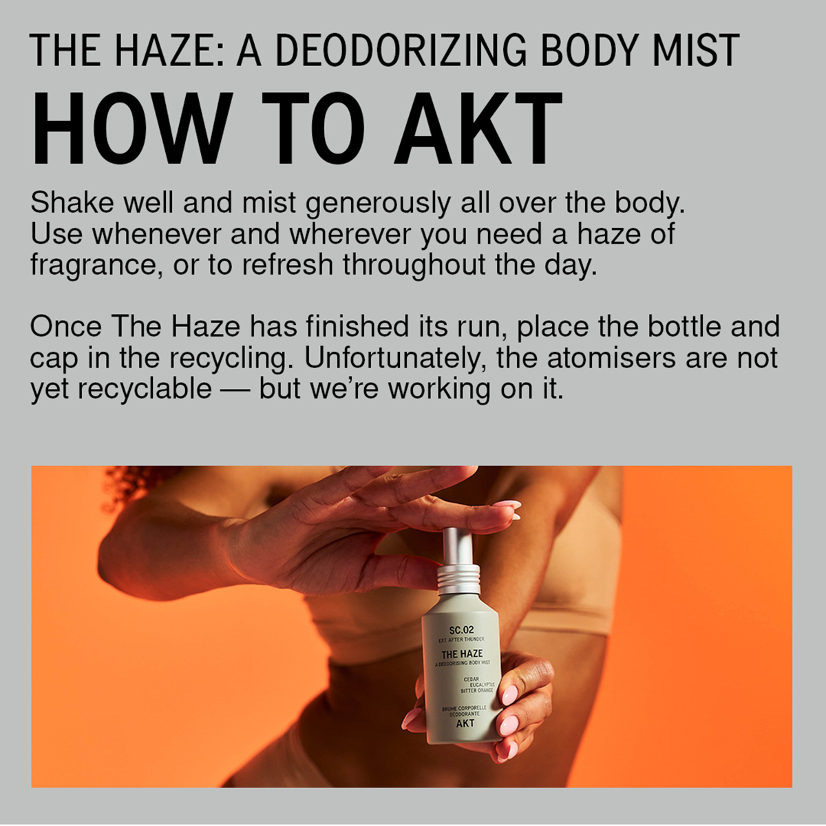 AKT London - Haze Body Deo Mist