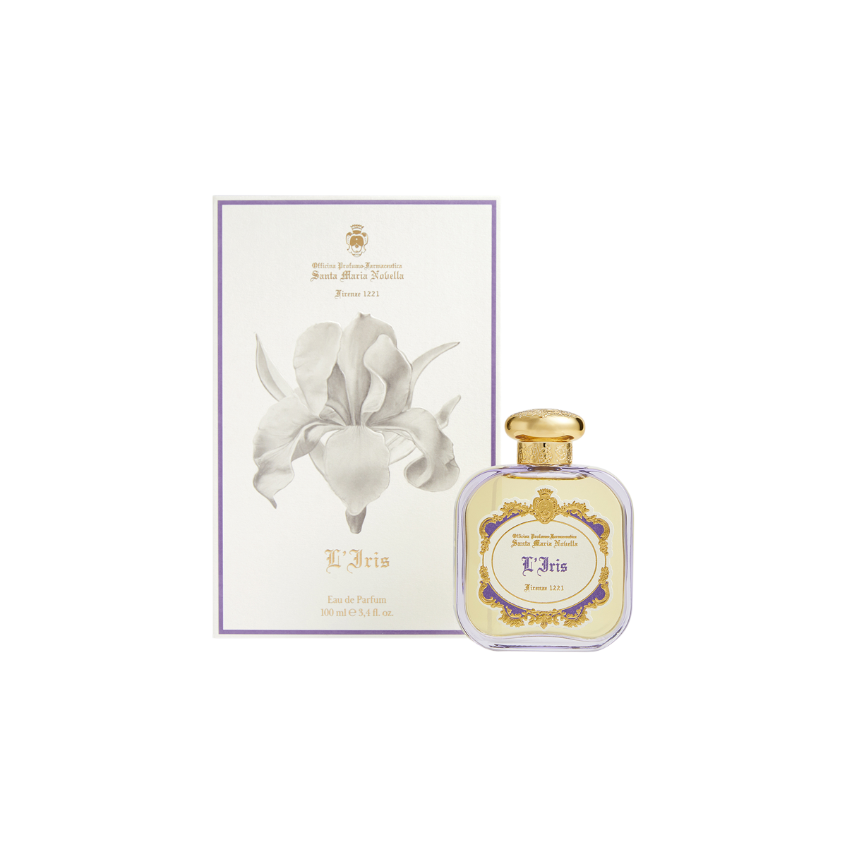 Santa Maria Novella L'Iris Eau de Parfum 100ml - Skins Santa Maria Novella L'Iris Eau de Parfum 100ml - Skins