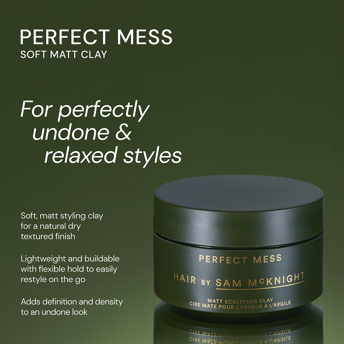 Hair by Sam McKnight - Perfect Mess Matt Sculpting Clay