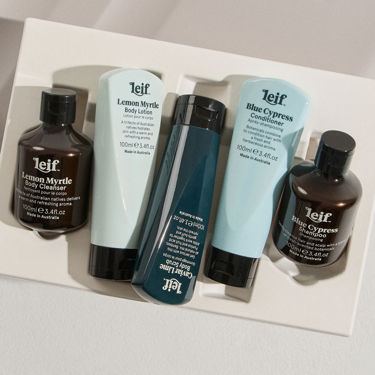 Leif - Lemon Myrtle Travel Set
