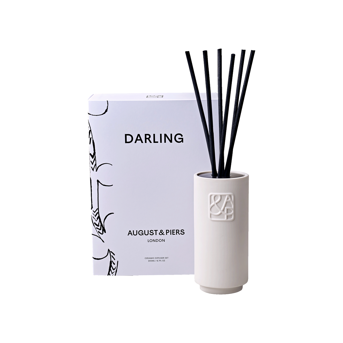 AUGUST&PIERS - Darling Ceramic Diffuser Set