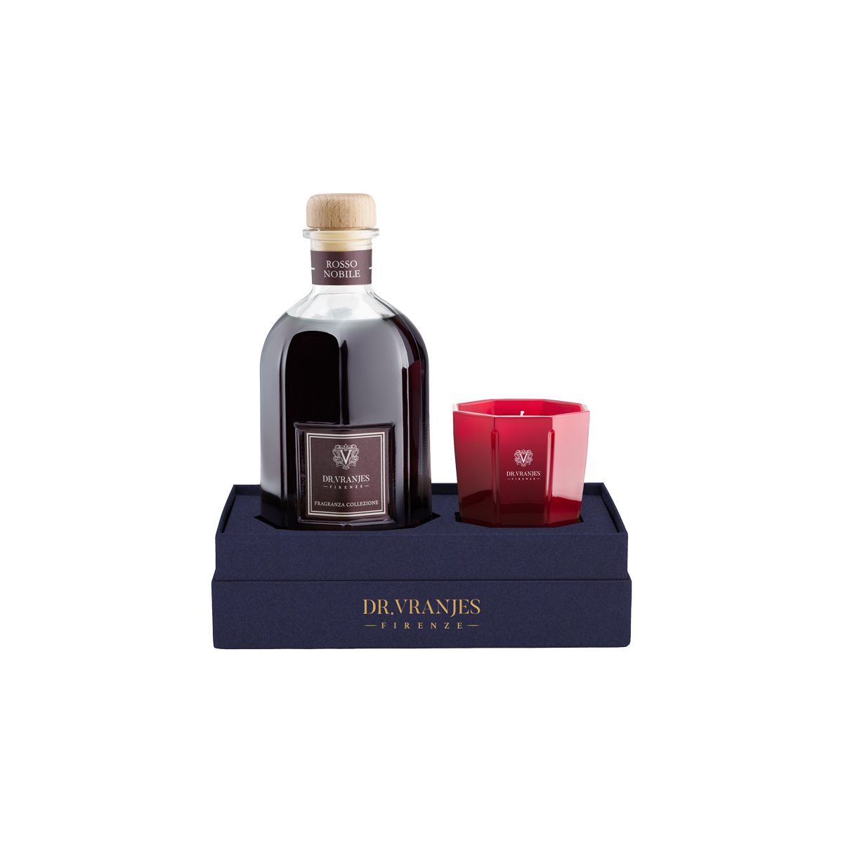 Dr. Vranjes Firenze - Rosso Nobile Gift Set Diffuser + Candle