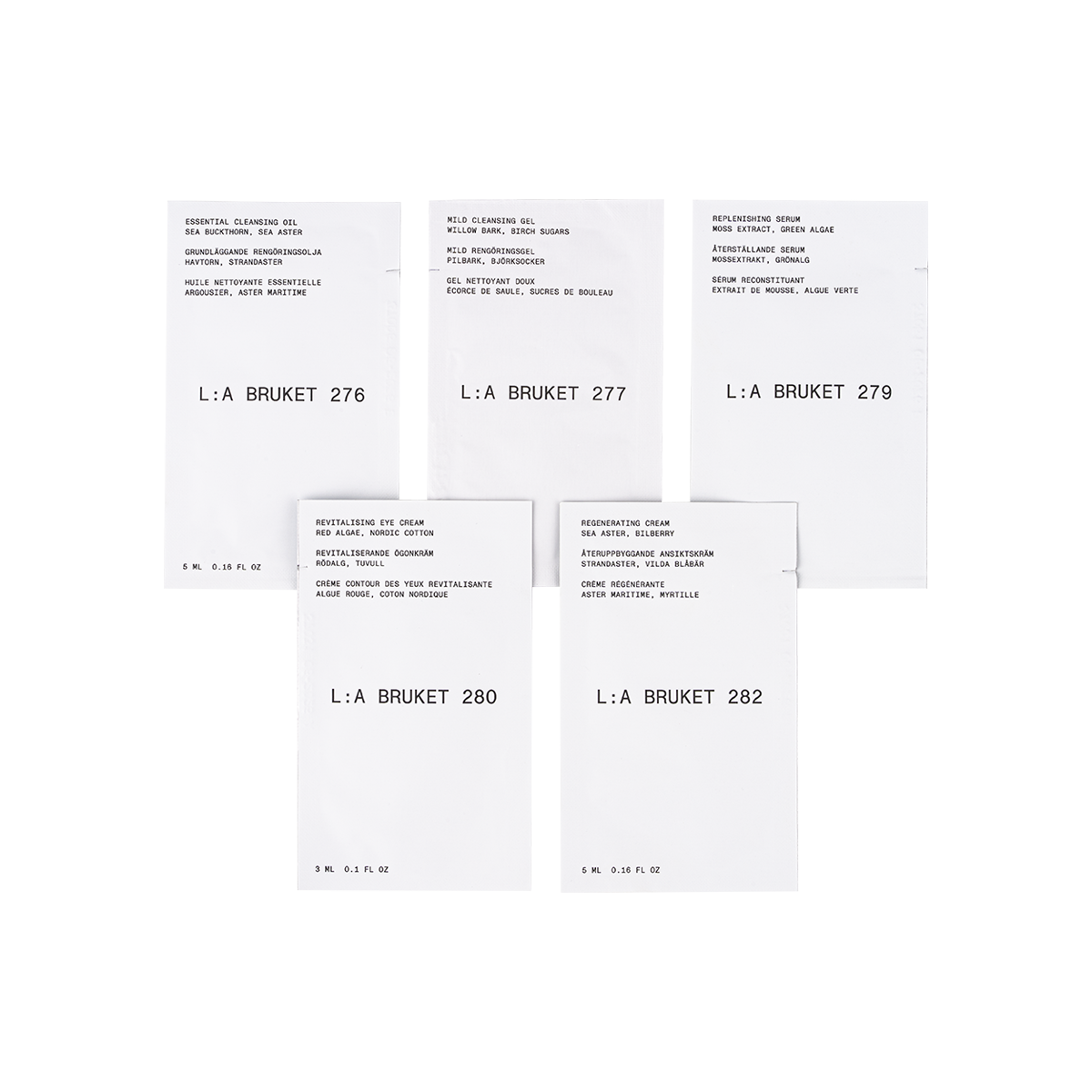 Sample service - Skincare Sample Set L:A Bruket
