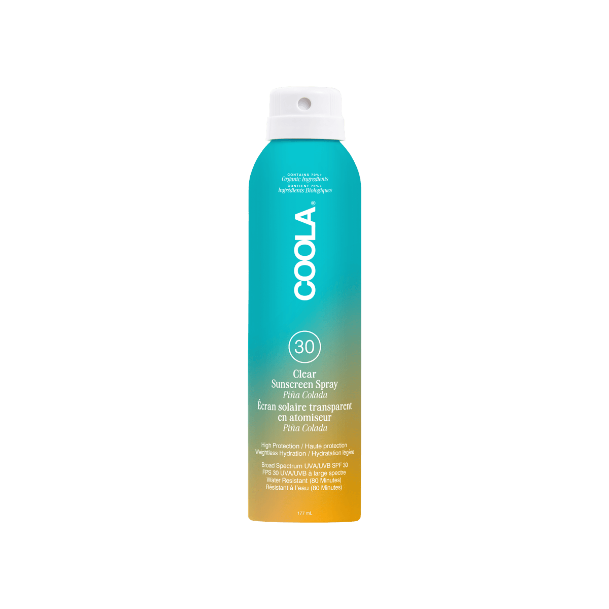 COOLA Suncare Classic Body Spray SPF 30 Pina Colada 177ml - Skins COOLA Suncare Classic Body Spray SPF 30 Pina Colada 177ml - Skins