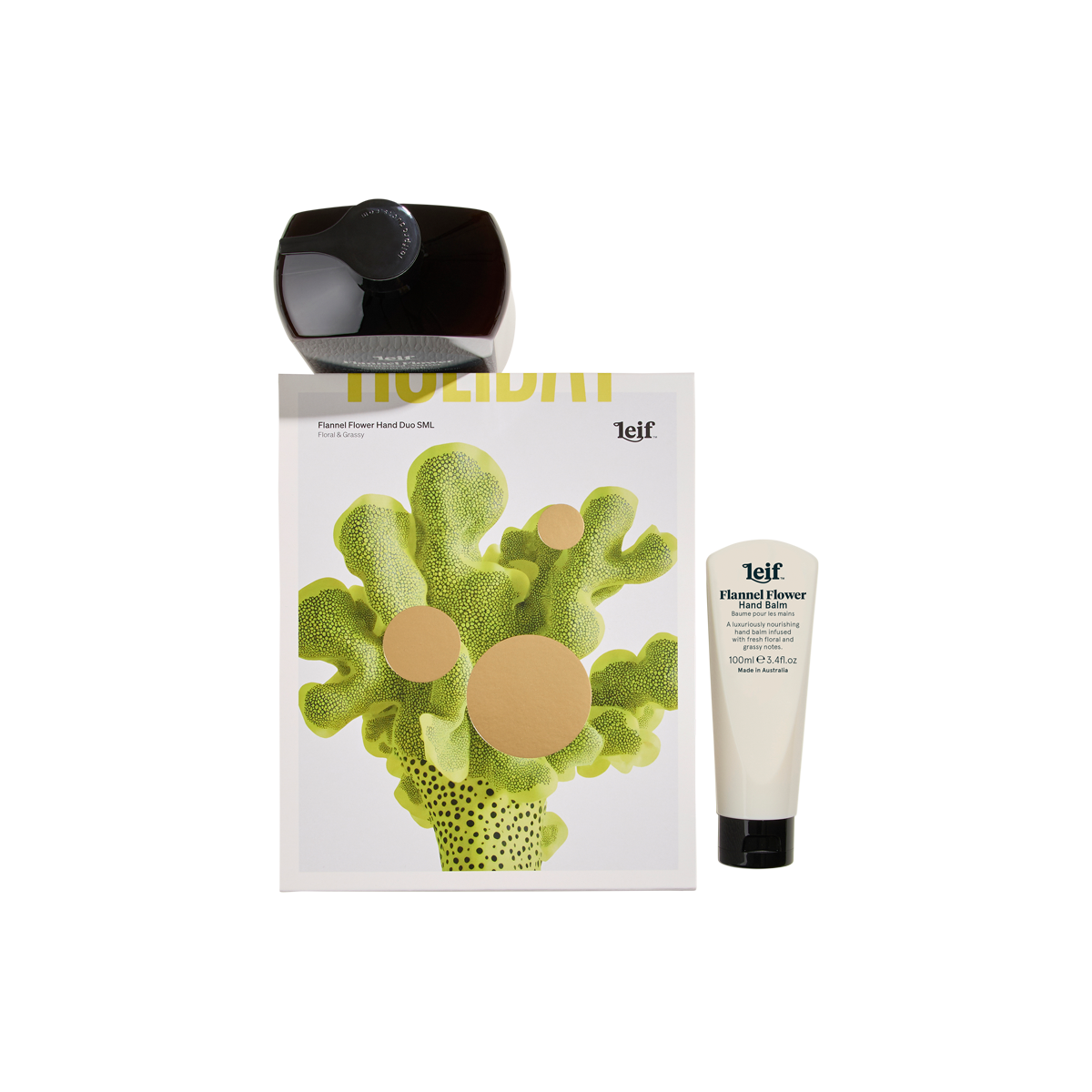 Leif - Holiday Flannel Flower Hand Duo Small