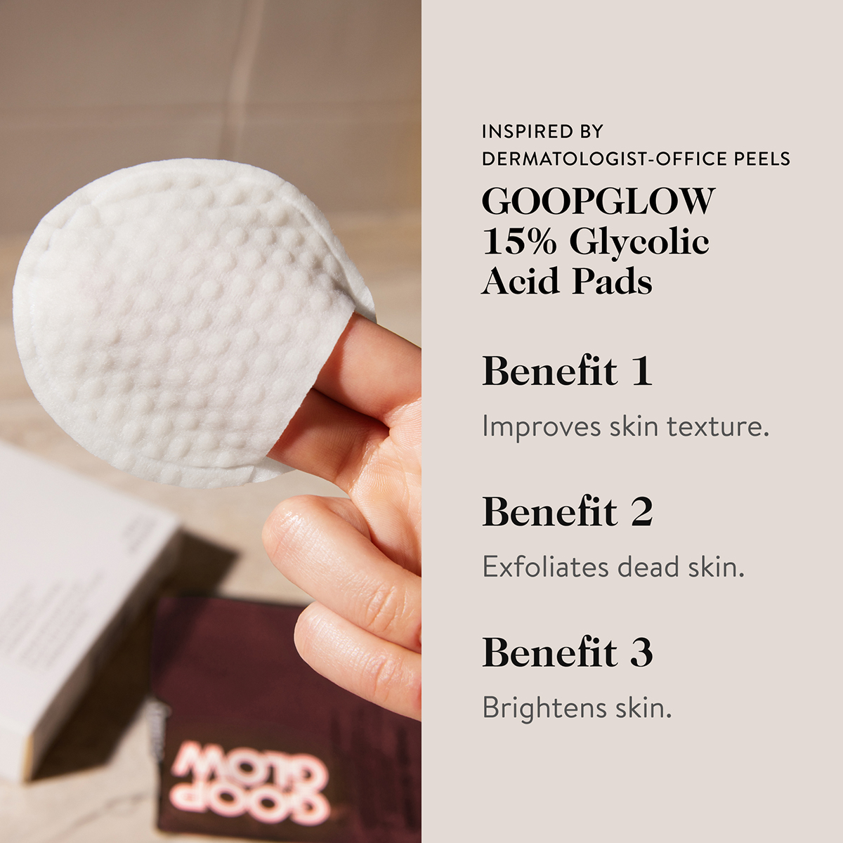 goop - 15% Glycolic Acid Overnight Glow Peel