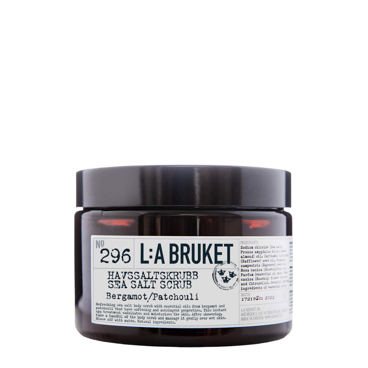 L:a Bruket - 296 Sea Salt Scrub Bergamot/Patchouli
