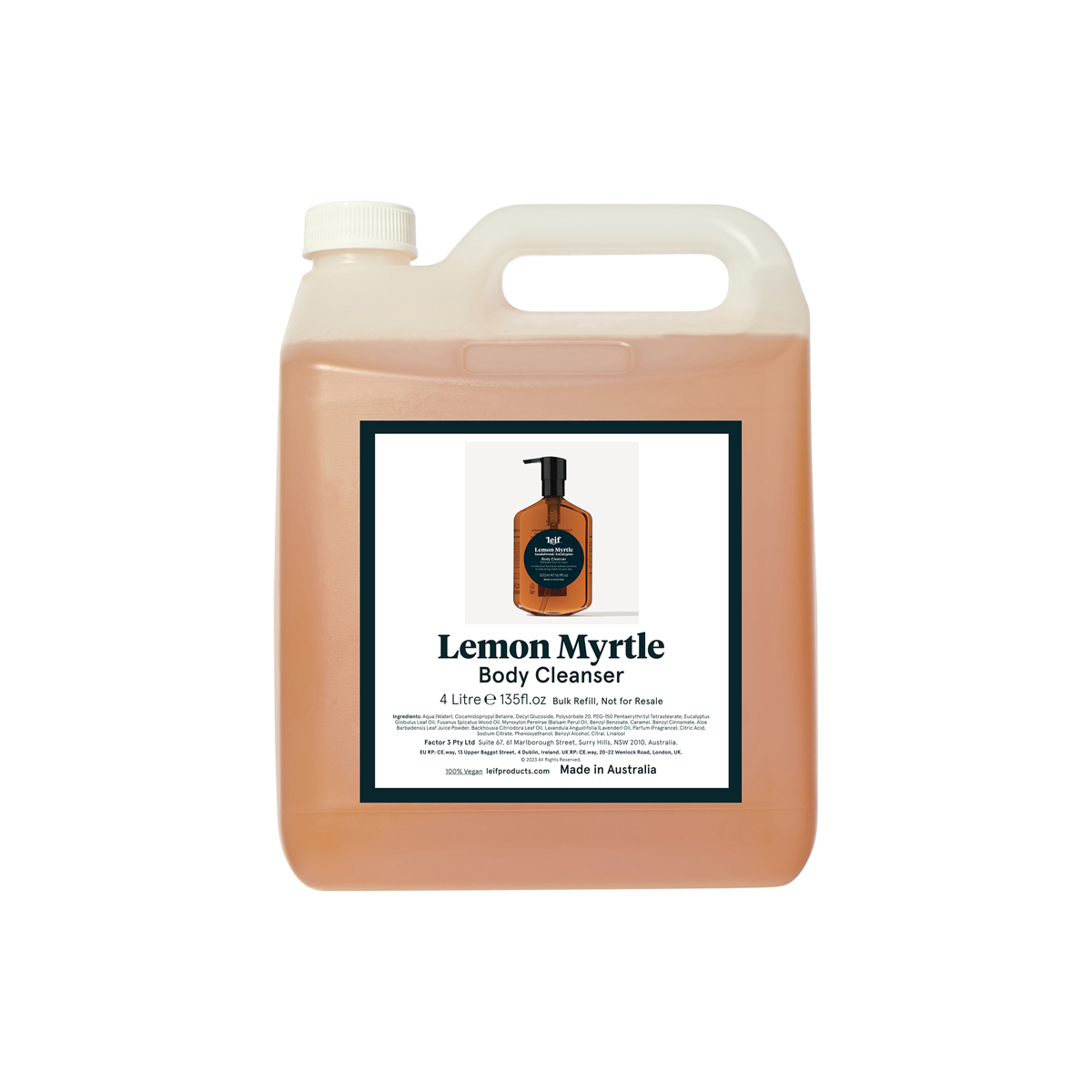 Leif - Lemon Myrtle Body Cleanser Refill