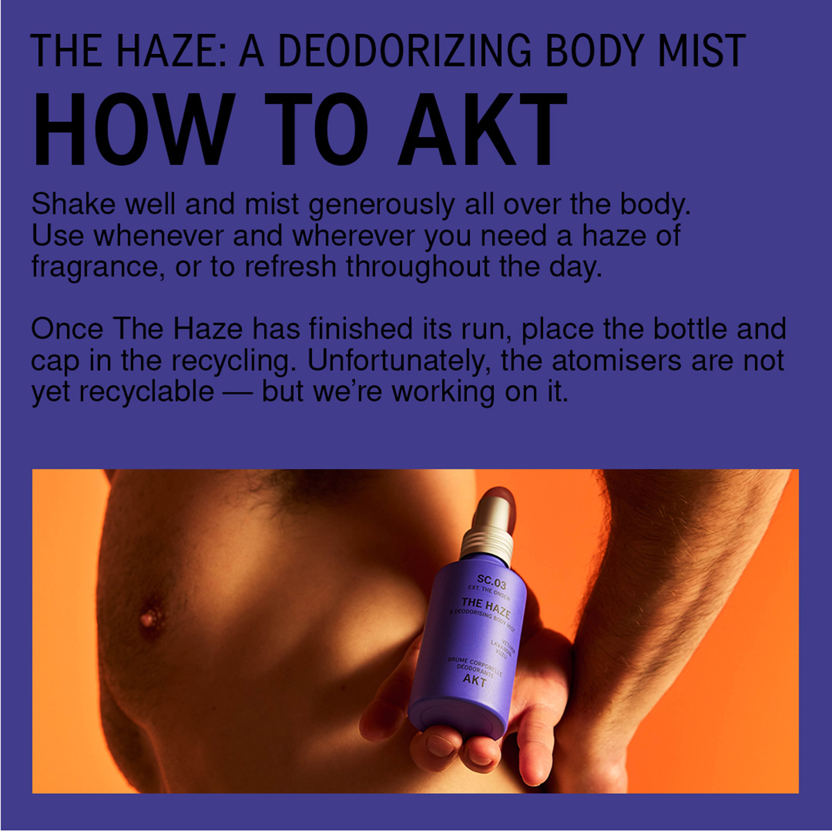 AKT London - Haze Body Deo Mist