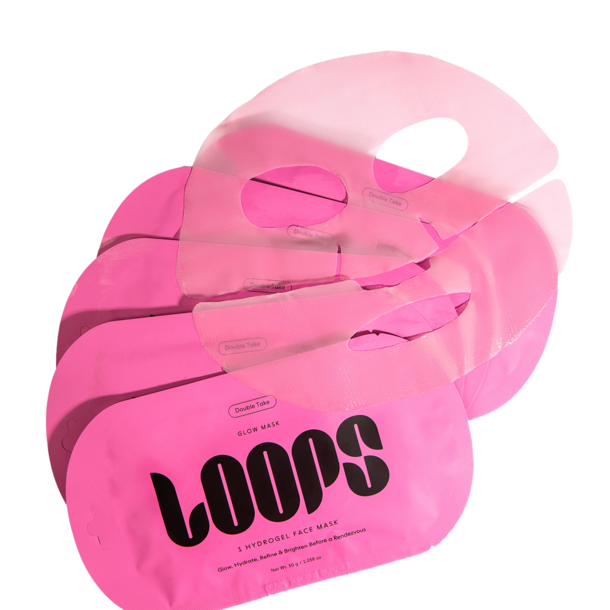LOOPS - Double Take Glow Face Masks 5x