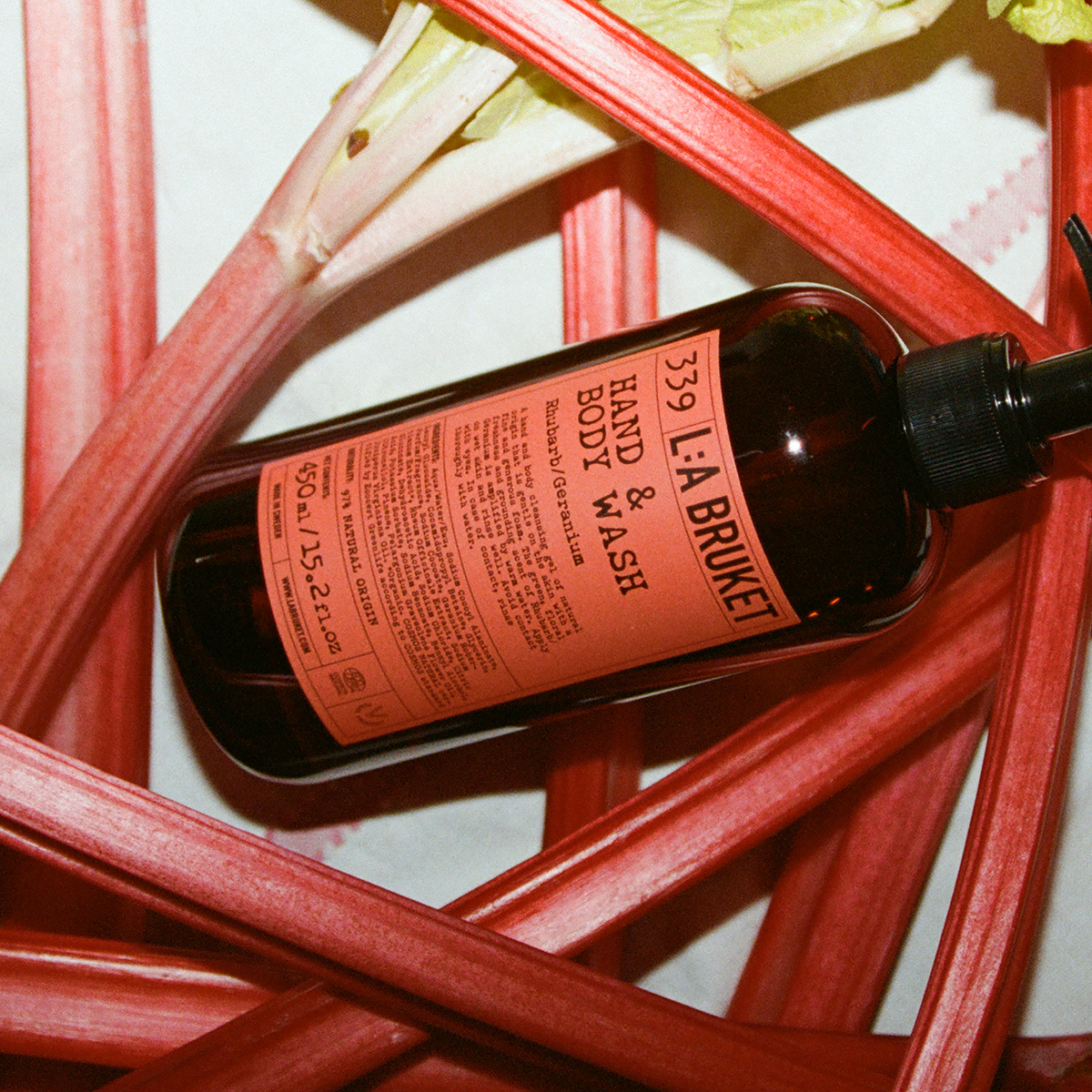 L:a Bruket - Rhubarb / Geranium Hand & Body Wash