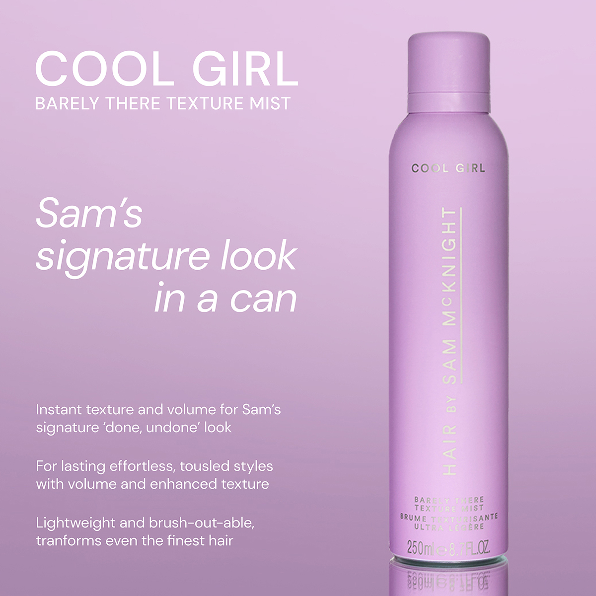 Hair by Sam McKnight - Cool Girl Barely There Texturising Mist