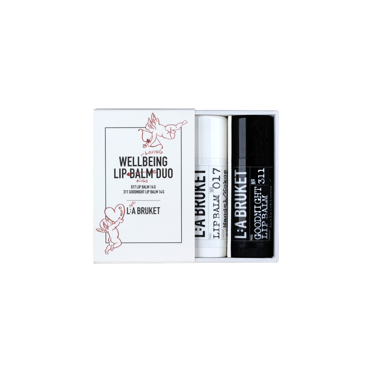 L:a Bruket - Lovers Lip Balm Duo Kit