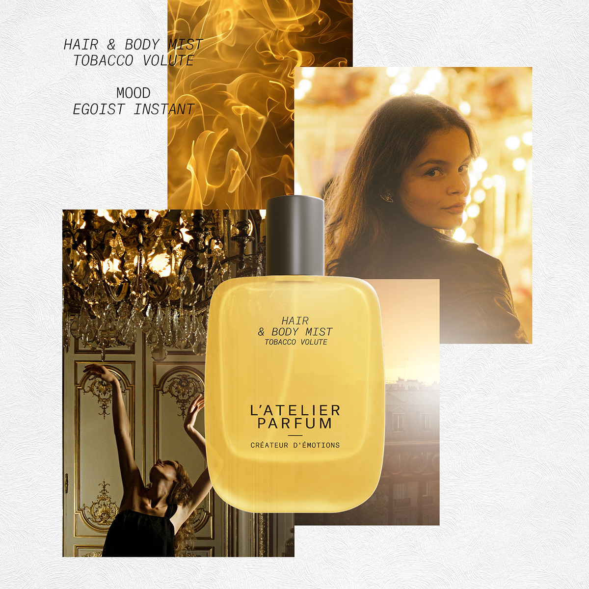 atelier tobacco L DE PERFUME-ATELIER VOLUTE EDP 100 ML-EDPTV100ML Dope and tobacco leaf unfolds dry and smoky L'atelier Parfum Hair & Body