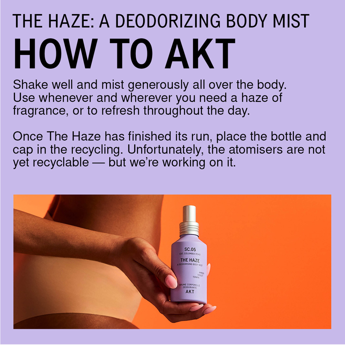 AKT London - Haze Body Deo Mist