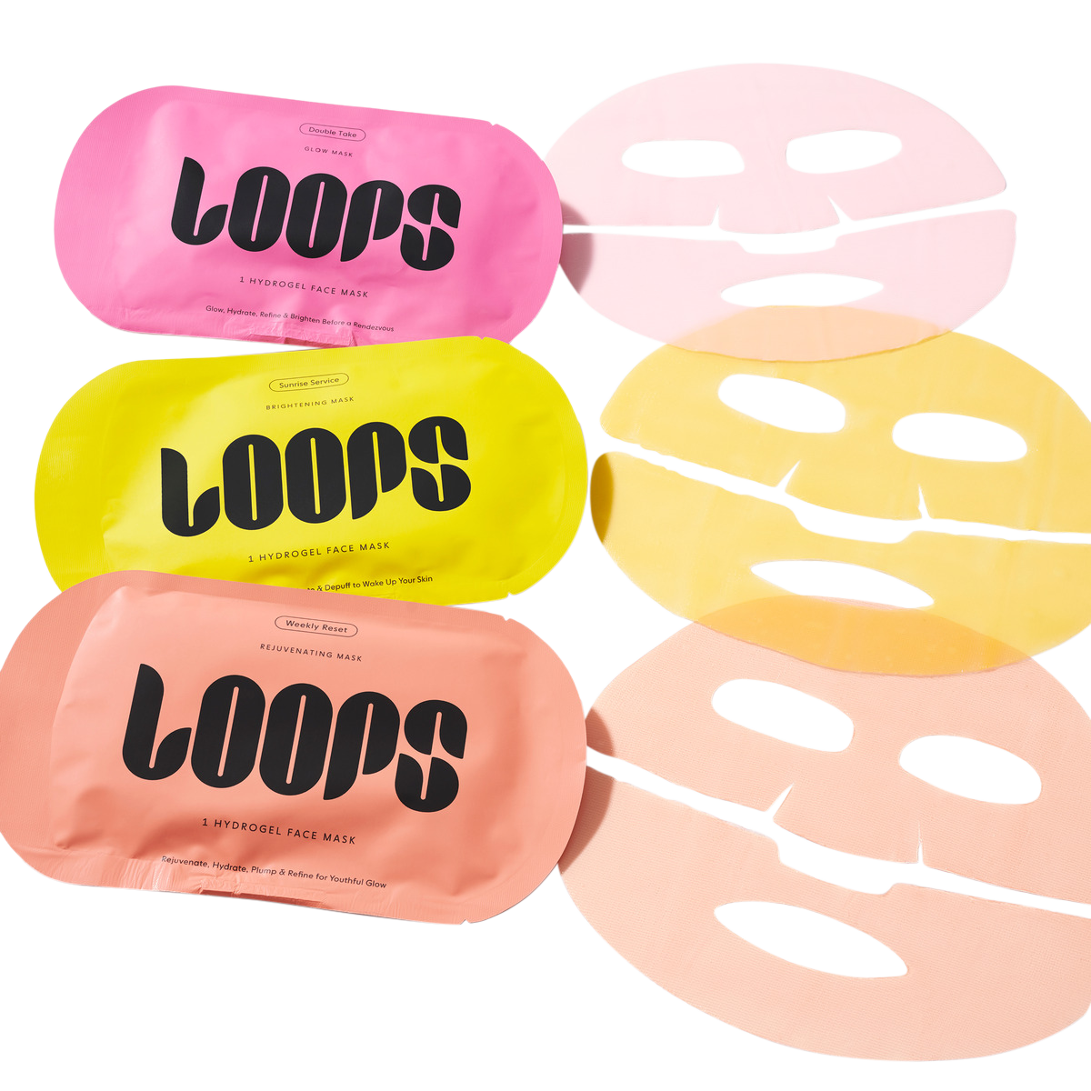 LOOPS - Glow Gang Assorted Face Masks 3x