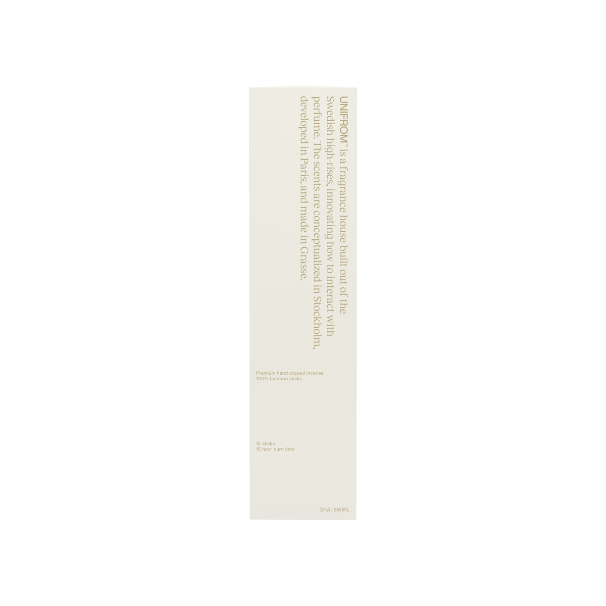 Unifrom - Chai Swirl Incense Sticks (15 st.)