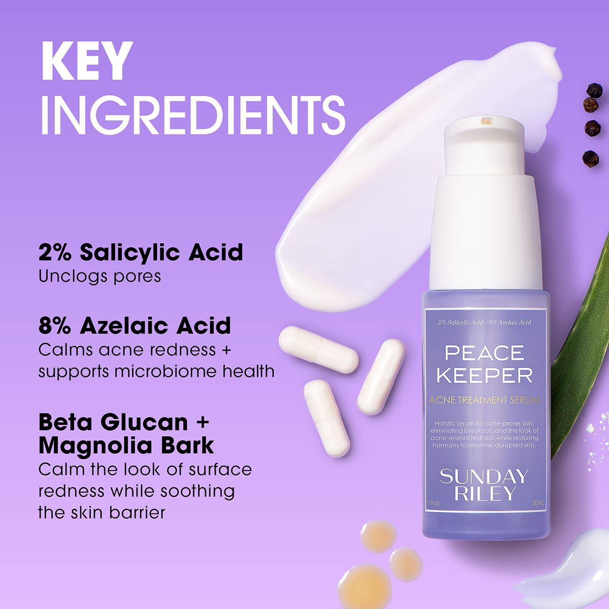 Sunday Riley - Peacekeeper Salicylic + Azelaic Serum