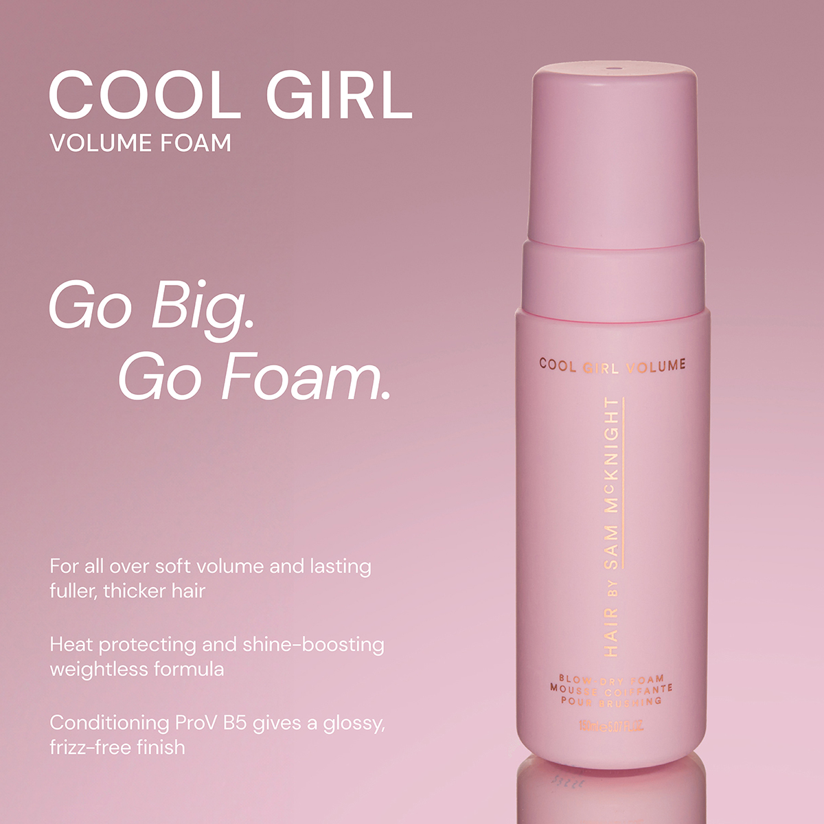 Hair by Sam McKnight - Cool Girl Volume Blow Dry Foam