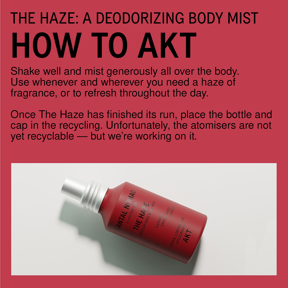 AKT London - Haze Body Deo Mist