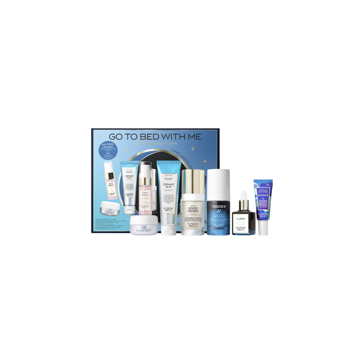 Sunday Riley - Go To Bed With Me Complete Evening Routine Kit 