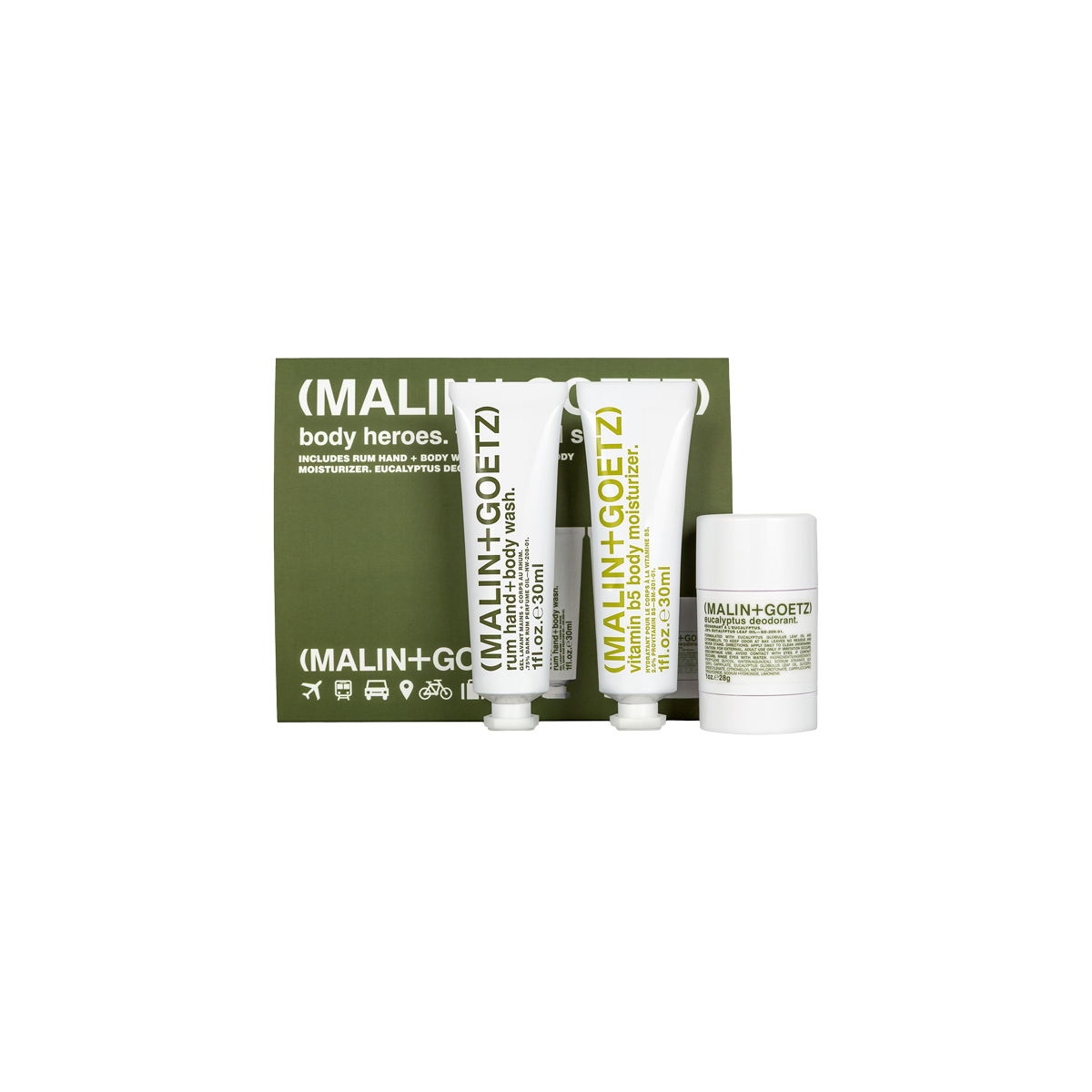MALIN+GOETZ - Body Heroes Trio Travel Set