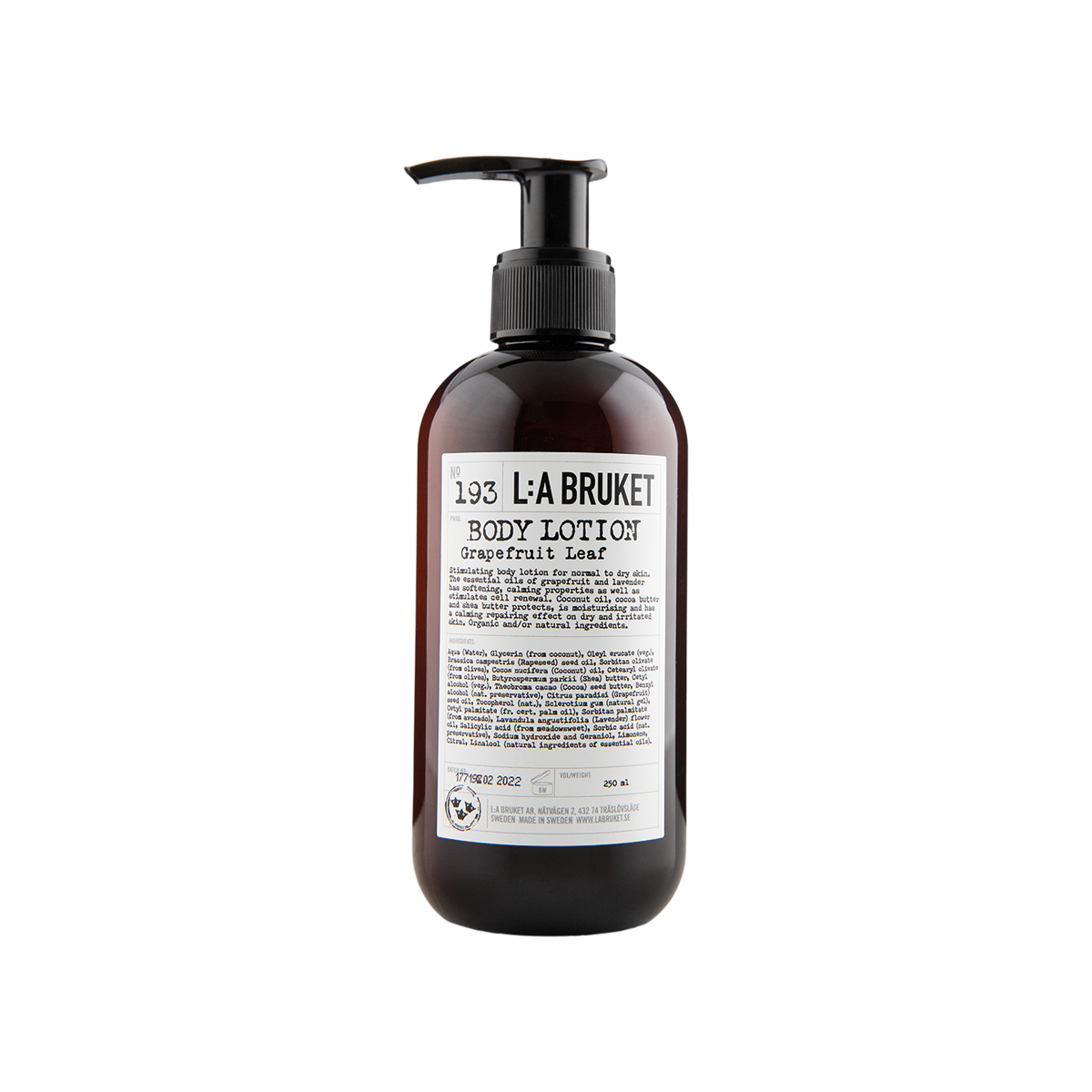 L:a Bruket - 193 Body Lotion Grapefruit Leaf