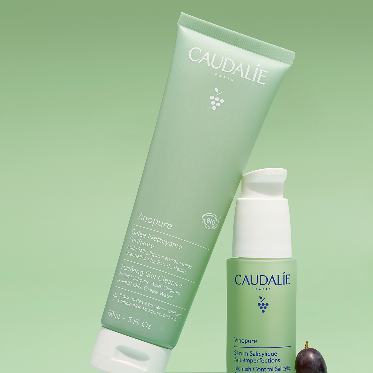 Caudalie - Vinopure Set Serum & Gel Cleanser