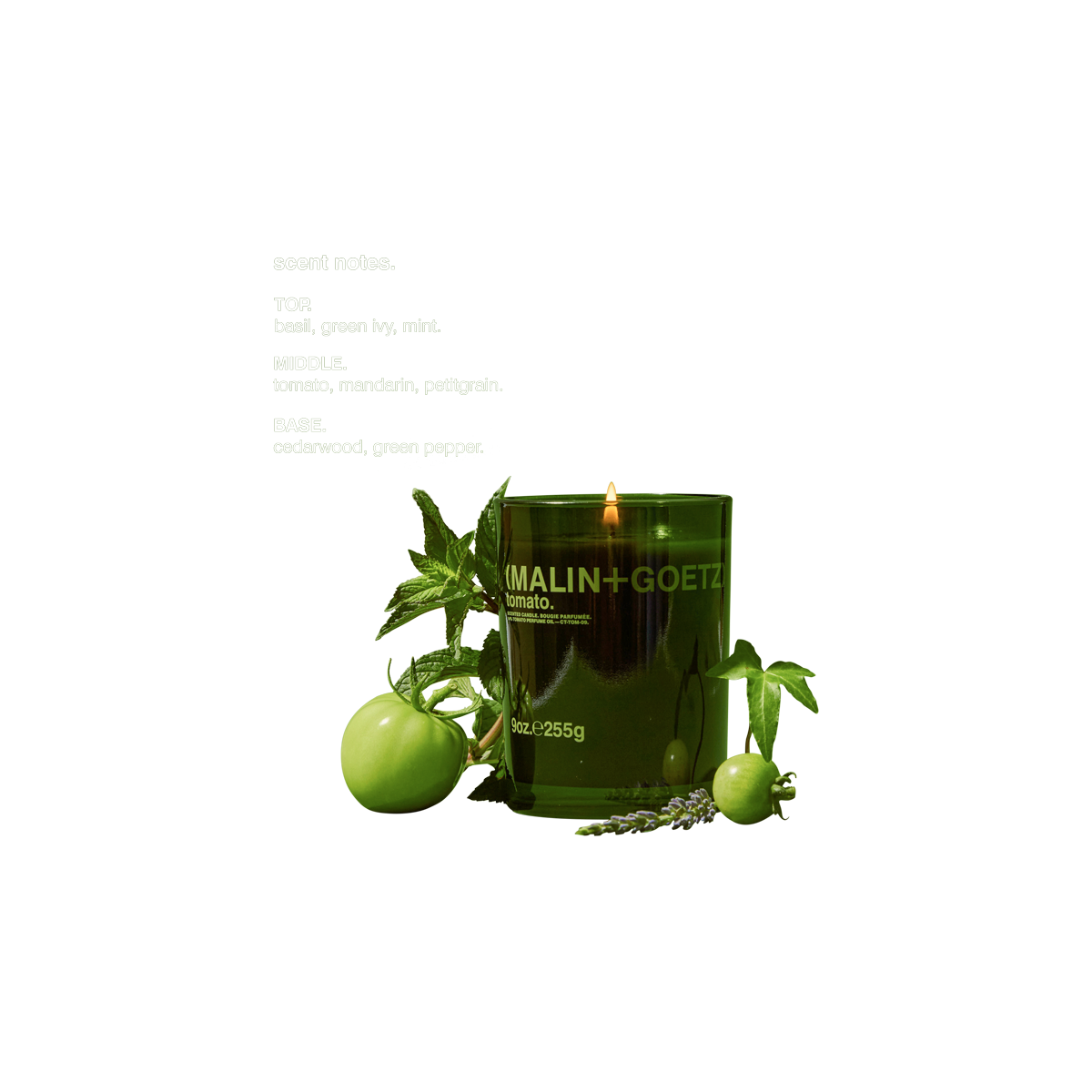 MALIN+GOETZ - Tomato Candle Green Wax
