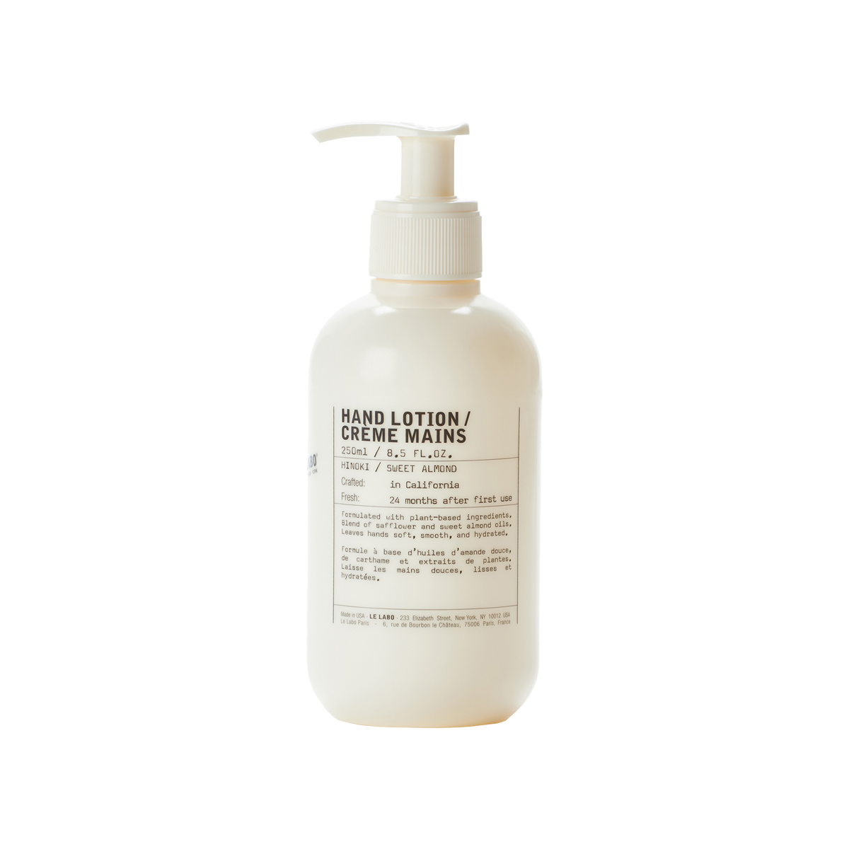Le Labo fragrances - Hand Lotion Hinoki 250ml