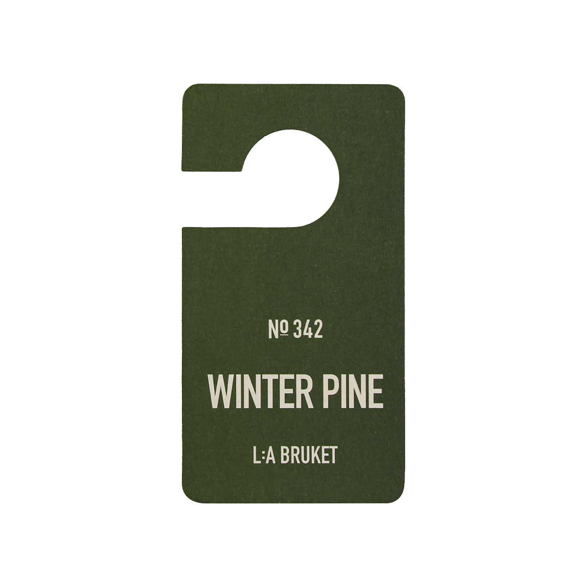 L:a Bruket - Winter Pine Fragrance Tag