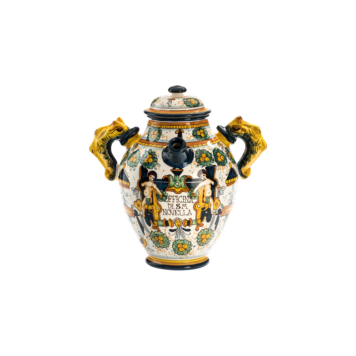 Santa Maria Novella - Ceramic Vase Square Cartiglio
