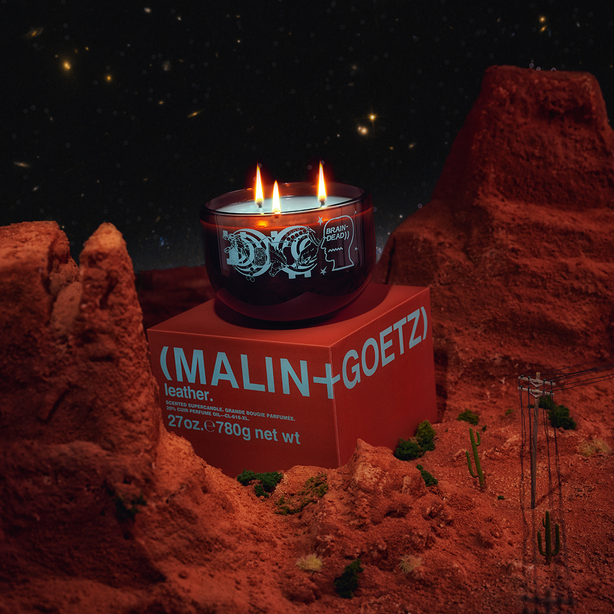 MALIN+GOETZ - M+G X Brain Dead Leather Scented Candle