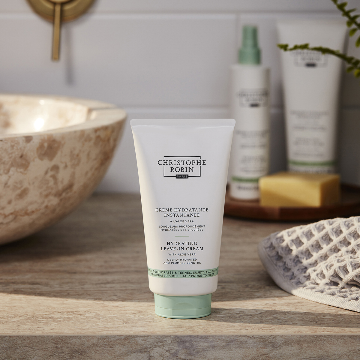 Christophe Robin - Hydrating Leave-in-Cream with Aloe Vera
