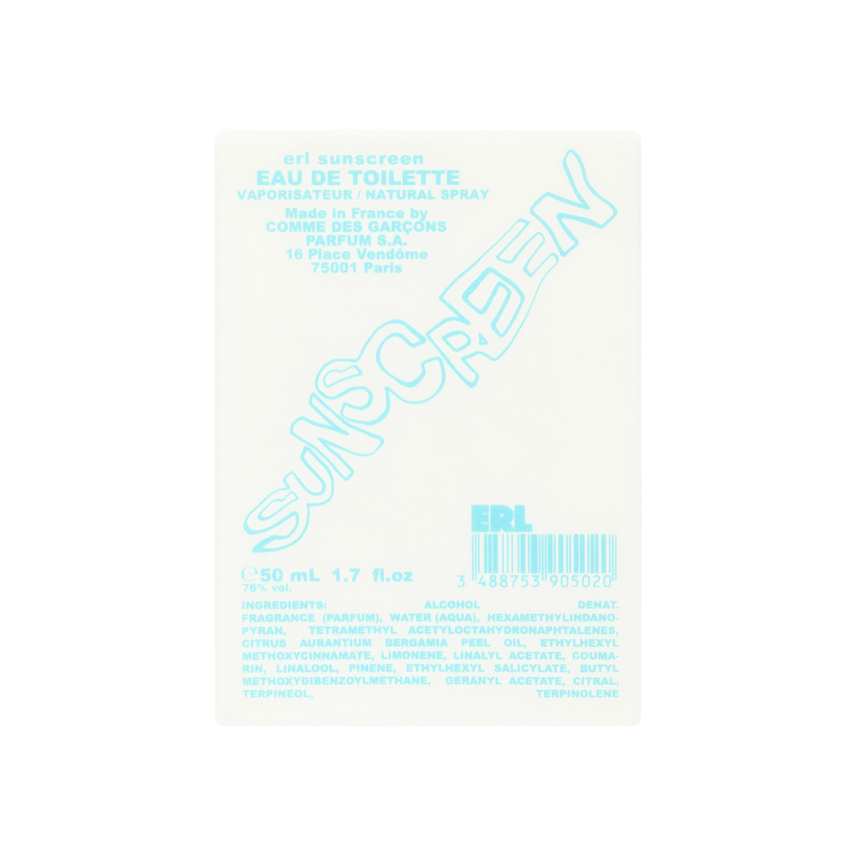 Comme des Garcons - ERL Sunscreen Eau de Toilette